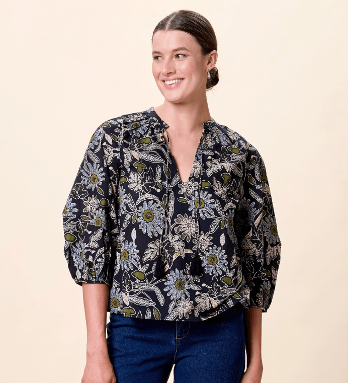 Cleobella Belle Blouse - Capri by Sunset & Co.