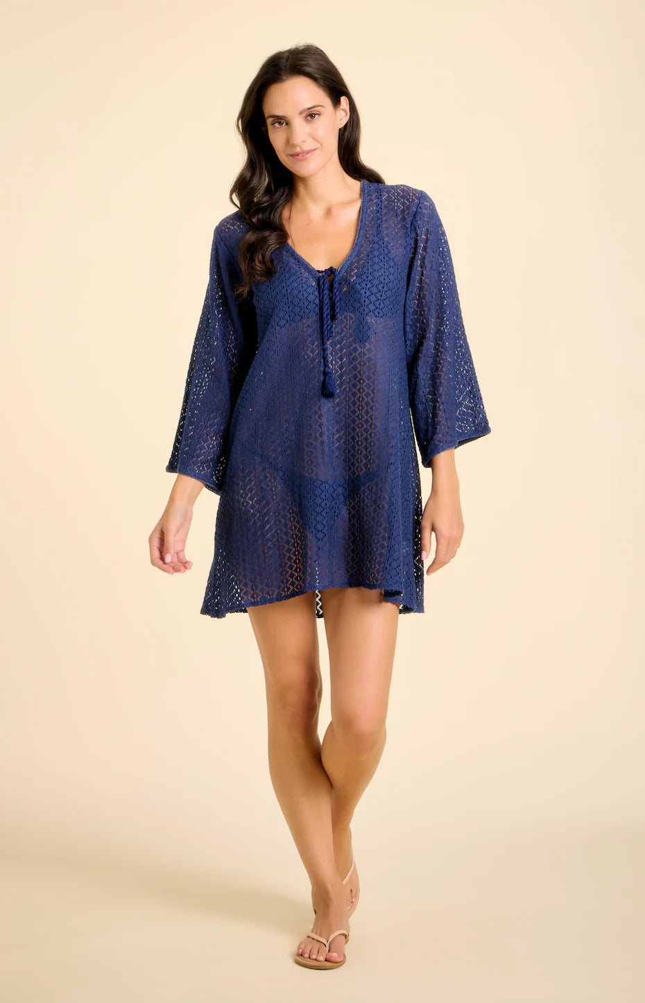 Sitano Sorrento Bell Sleeve Dress - Capri by Sunset & Co.