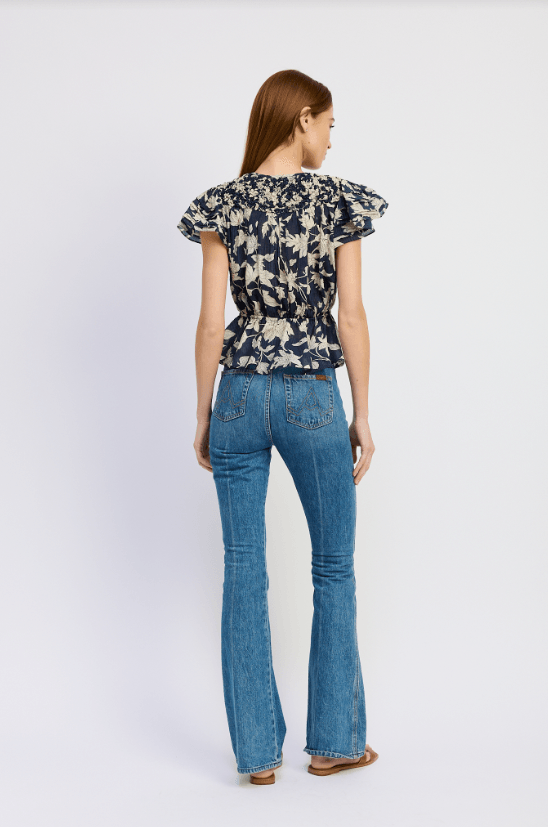 En Saison Madeline Blouse - Capri by Sunset & Co.