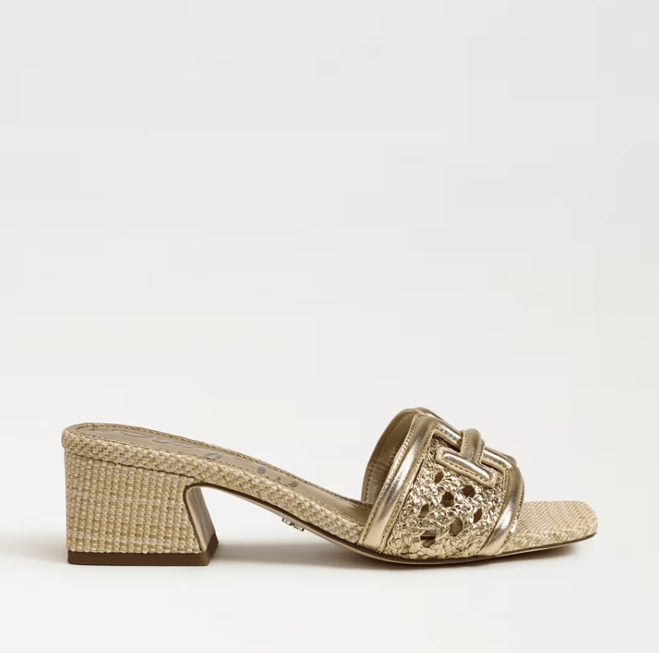 Sam Edelman Waylon Weave Block Heel Slide - Capri by Sunset & Co.