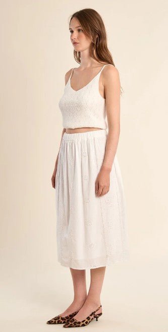 Molly Bracken Woven Midi Skirt - Capri by Sunset & Co.