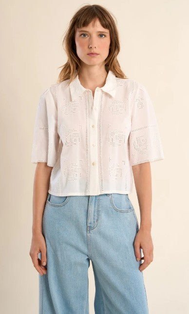 Molly Bracken Woven Shirt - Capri by Sunset & Co.
