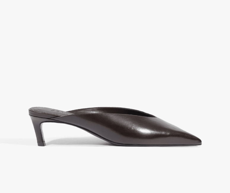 Schutz Loren Mid Leather Pump - Capri by Sunset & Co.