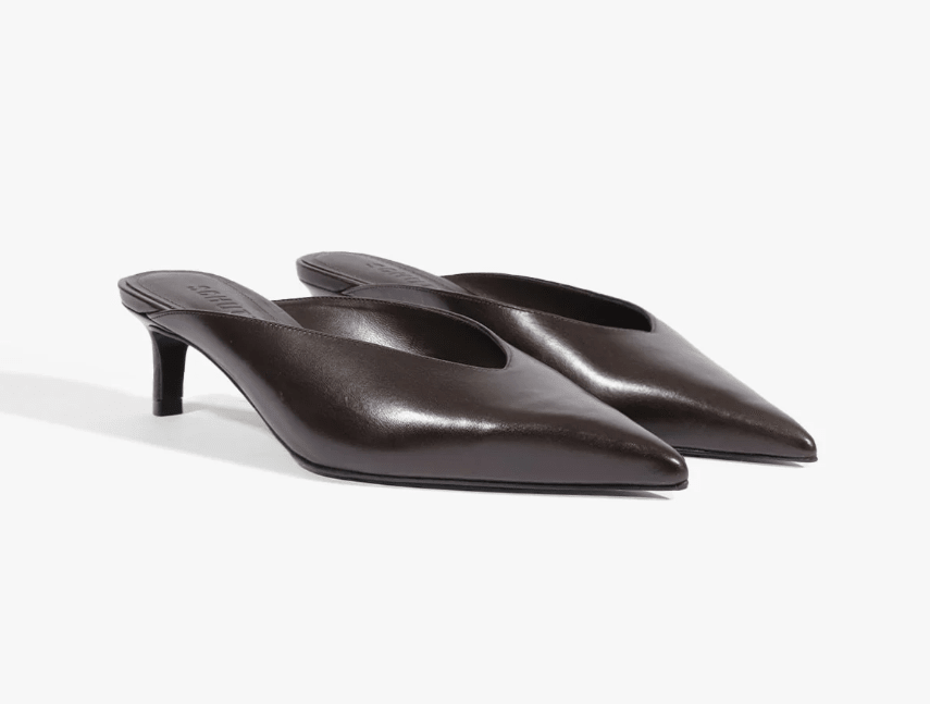 Schutz Loren Mid Leather Pump - Capri by Sunset & Co.