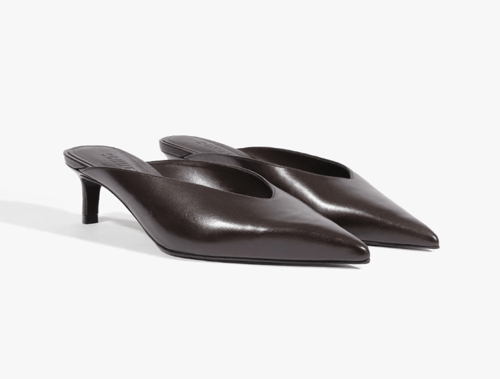 Schutz Loren Mid Leather Pump - Capri by Sunset & Co.