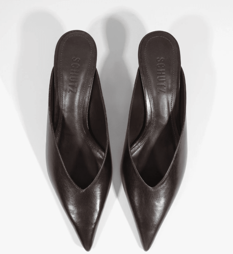 Schutz Loren Mid Leather Pump - Capri by Sunset & Co.