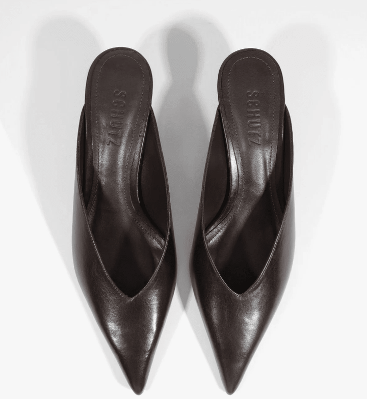 Schutz Loren Mid Leather Pump - Capri by Sunset & Co.
