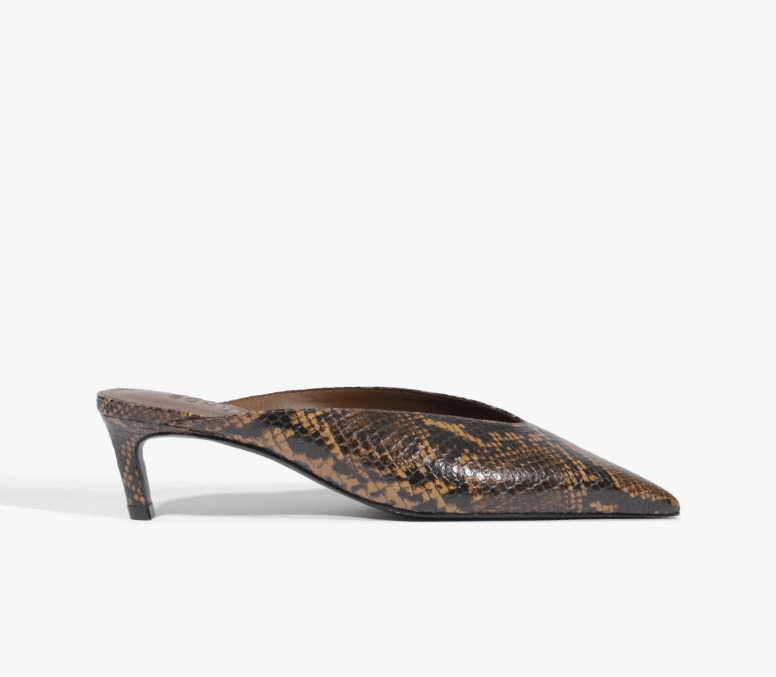 Schutz Loren Mid Leather Pump - Capri by Sunset & Co.