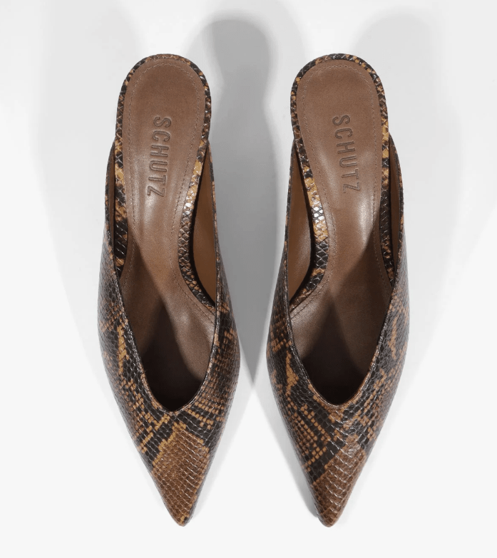 Schutz Loren Mid Leather Pump - Capri by Sunset & Co.