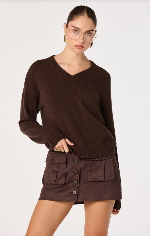 ASTR the Label Bowie V Neck Sweater