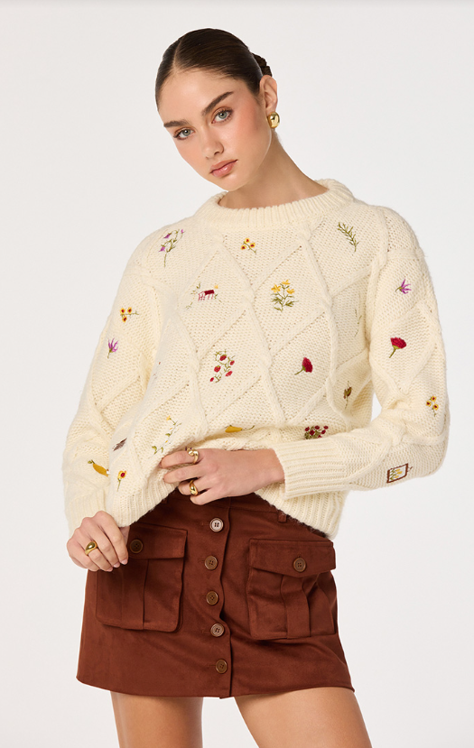 ASTR the Label Rose Sweater