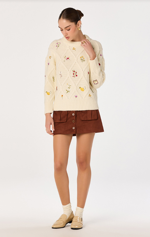 ASTR the Label Rose Sweater