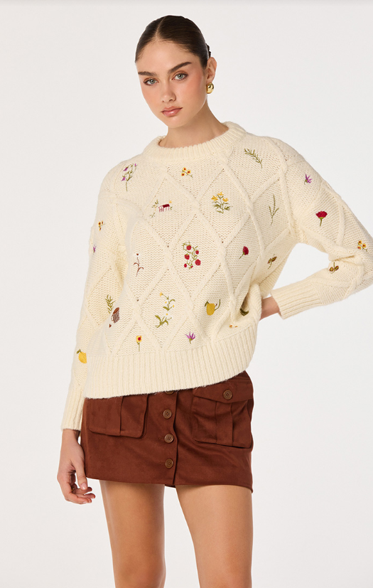 ASTR the Label Rose Sweater