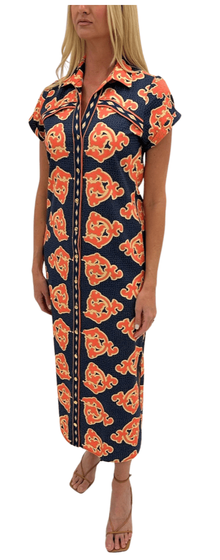 Anna Cate Iva Midi Dress - Capri by Sunset & Co.