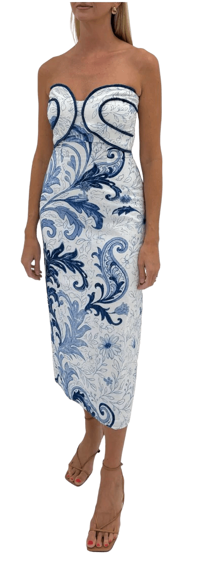 Anna Cate Hayden Midi Dress - Capri by Sunset & Co.