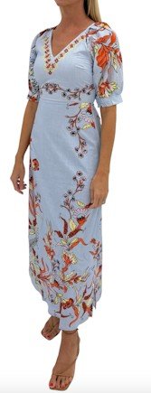 Anna Cate Kora Midi Dress - Capri by Sunset & Co.