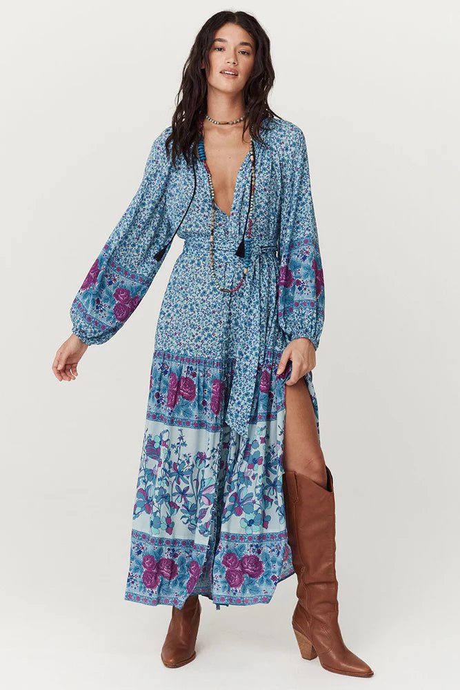 SPELL Love Jetty Gown - Capri by Sunset & Co.