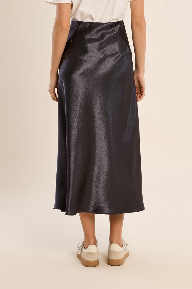 Molly Bracken Silky Midi Skirt - Capri by Sunset & Co.