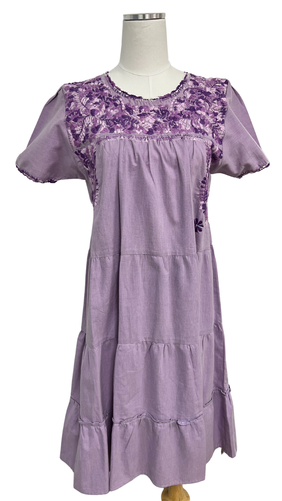 Gabriela Tiered Dress - Purple