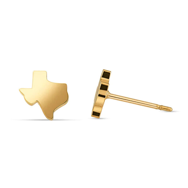 Texas Stud Earrings - Gold