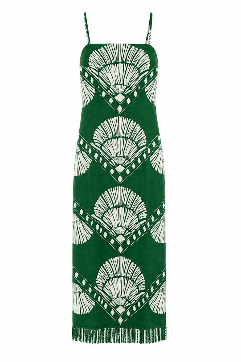 Anna Cate Shannon Midi Dress Green / XS