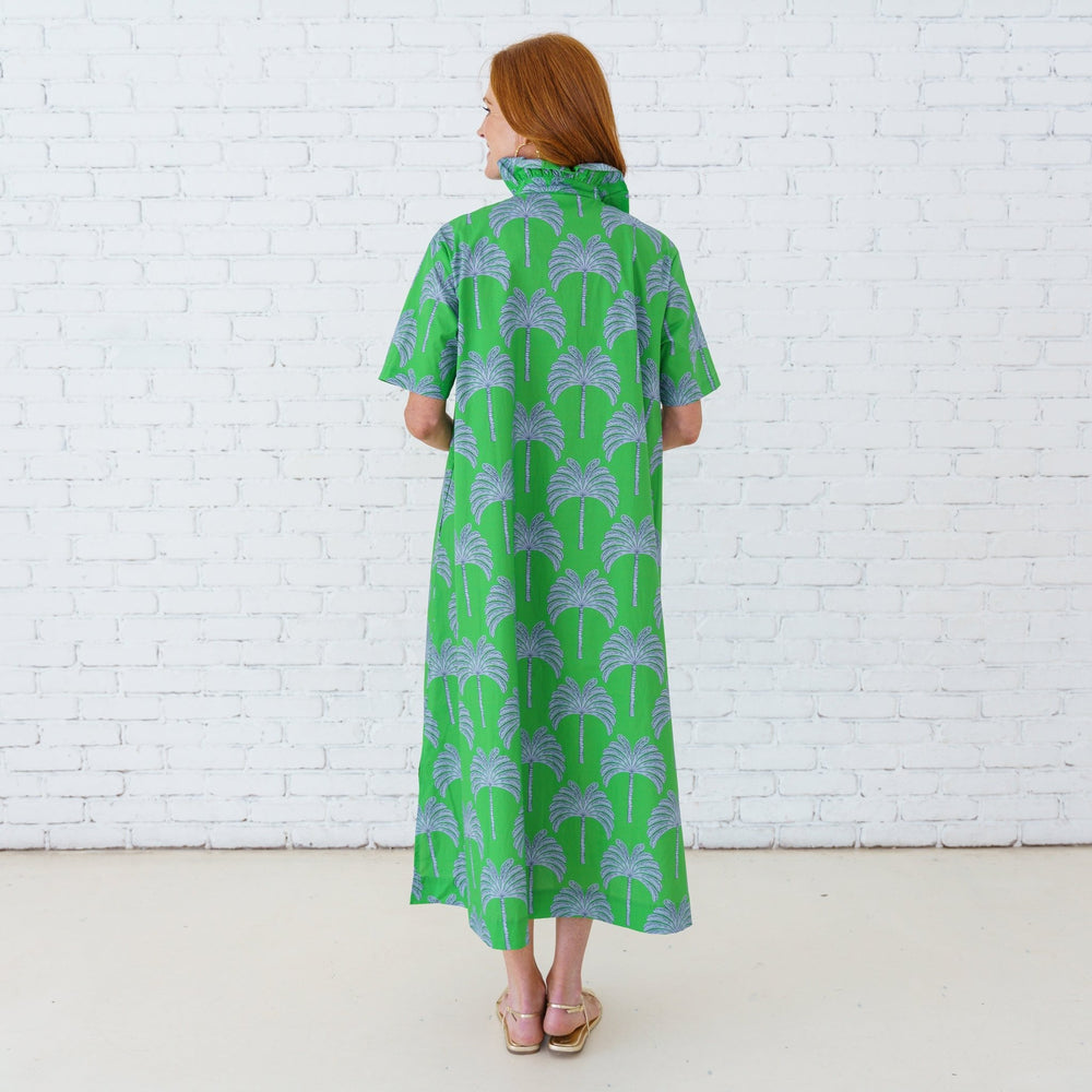 Caryn Lawn Georgia Palm Dress - Capri by Sunset & Co.