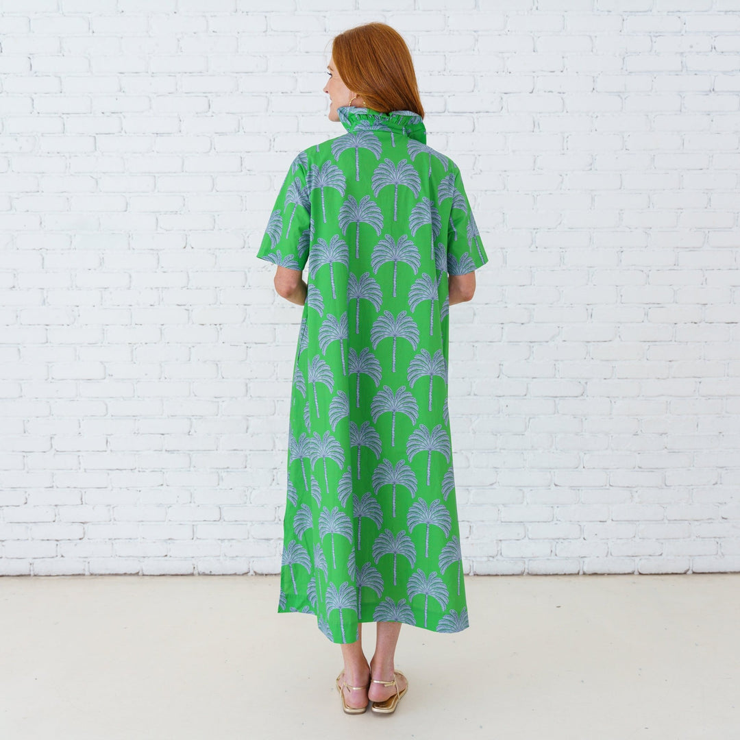 Caryn Lawn Georgia Palm Dress - Capri by Sunset & Co.
