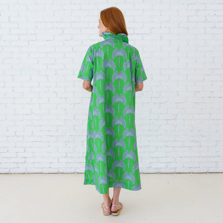 Caryn Lawn Georgia Palm Dress - Capri by Sunset & Co.
