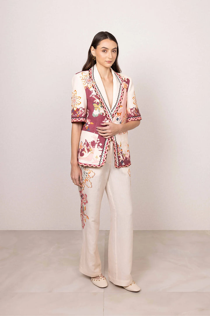 Ranna Gill Kiara Half Sleeve Jacket - Capri by Sunset & Co.