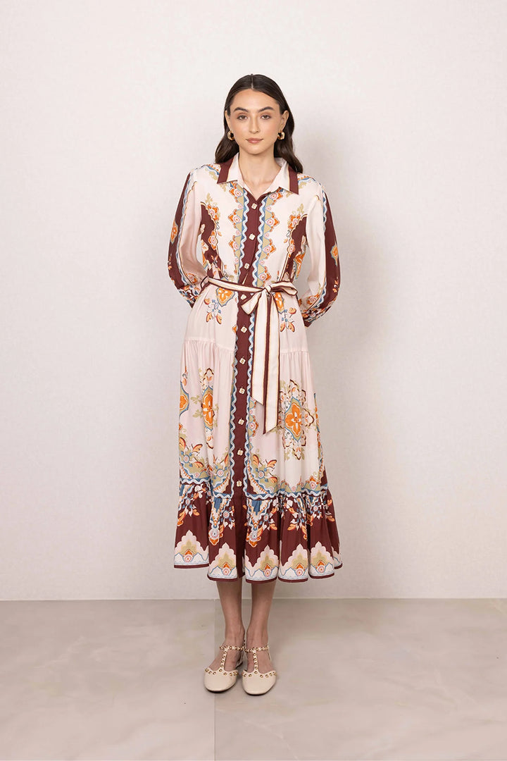 Ranna Gill Vera Tier Shirt Dress - Capri by Sunset & Co.