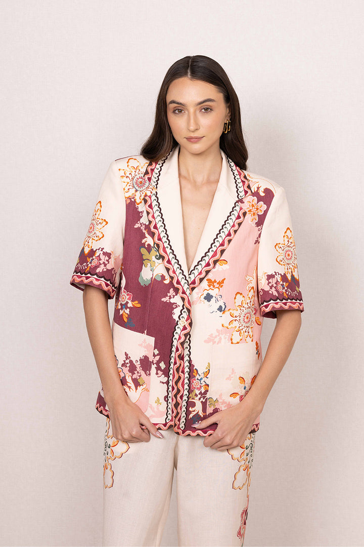 Ranna Gill Kiara Half Sleeve Jacket - Capri by Sunset & Co.