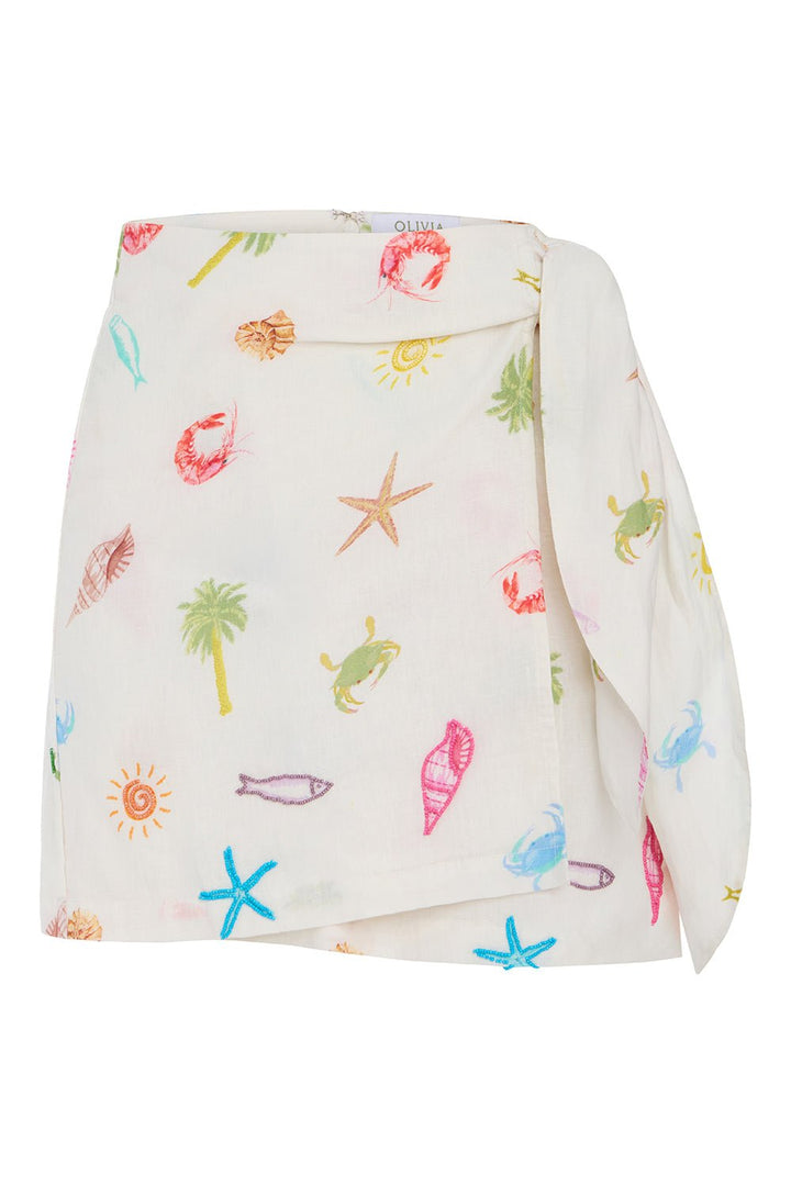 Olivia by Livro Isla Wrap Skirt - Capri by Sunset & Co.
