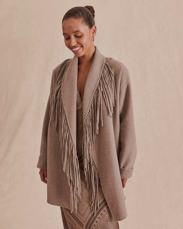 Splendid Sandra Fringe Jacket