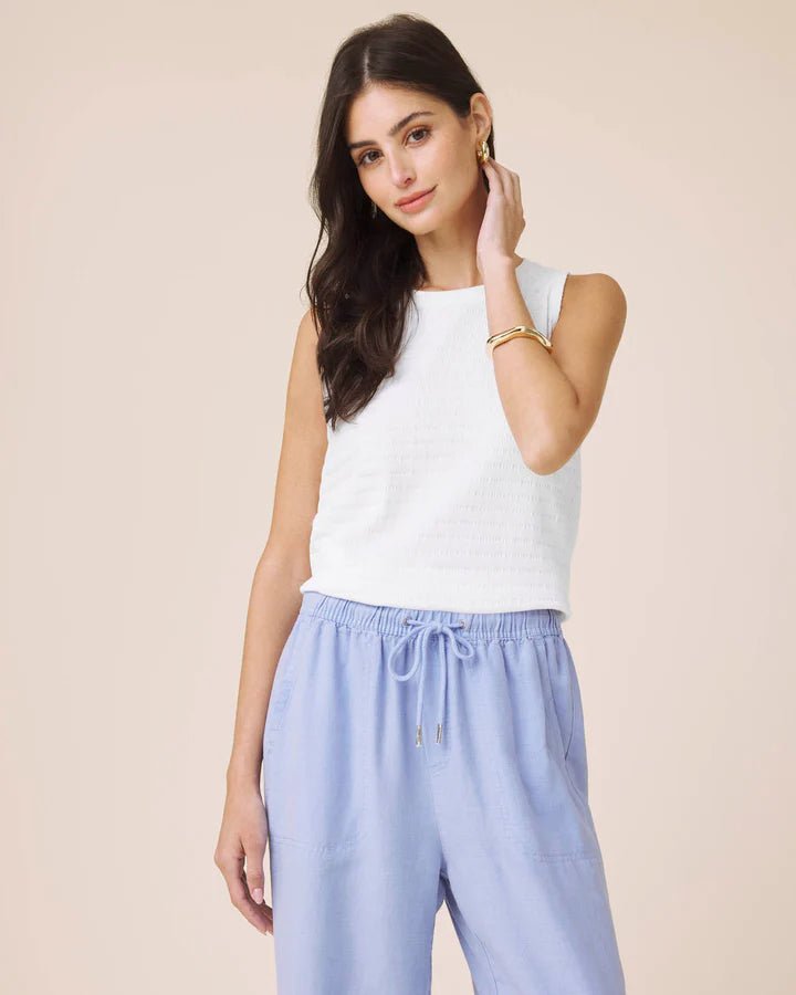 Splendid Shelly Smocked Tank - Capri by Sunset & Co.