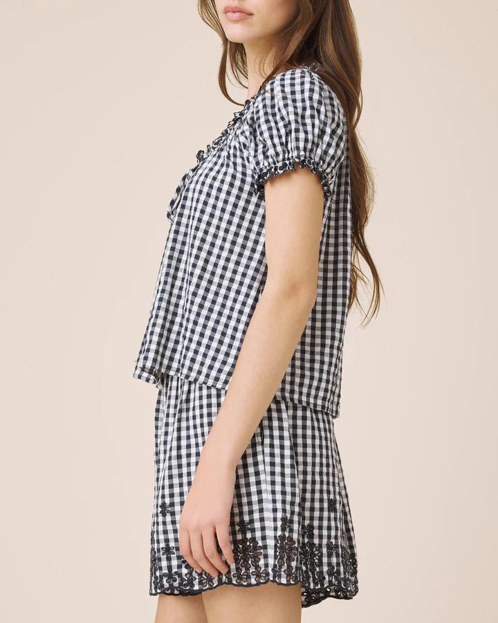 Splendid Gigi Puff Sleeve Top - Capri by Sunset & Co.