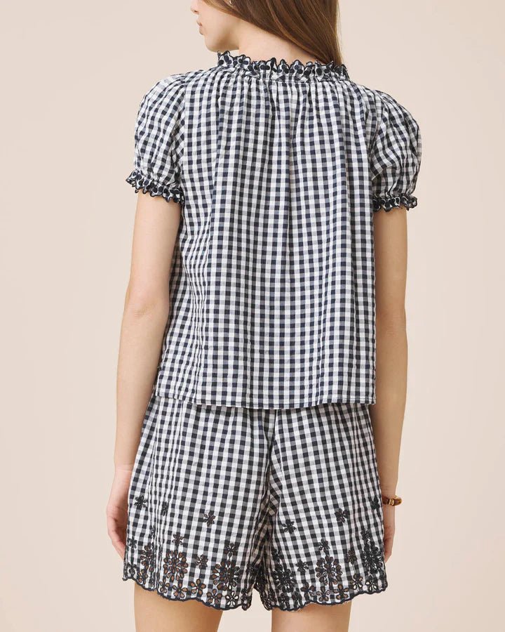 Splendid Gigi Puff Sleeve Top - Capri by Sunset & Co.