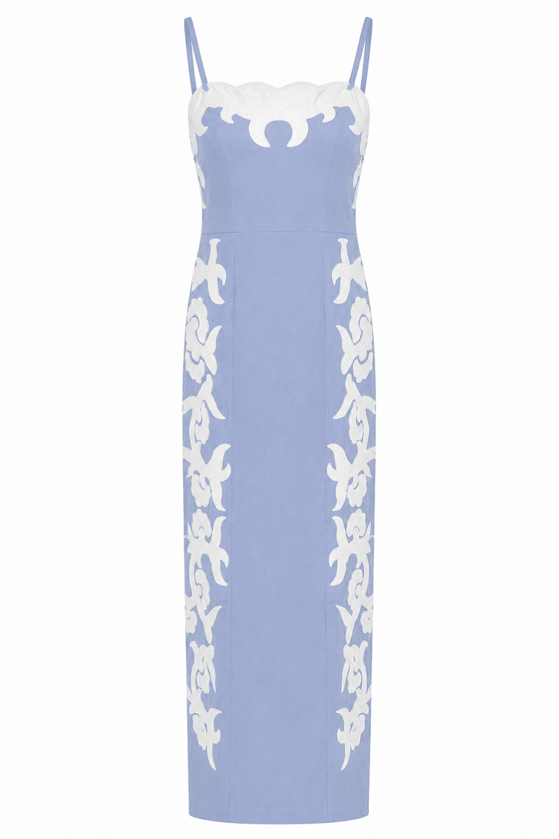 Anna Cate Denver Midi Dress - Capri by Sunset & Co.