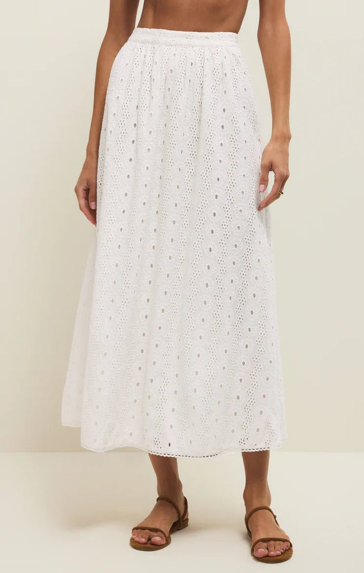 Z Supply Bria Eyelet Skirt - Capri by Sunset & Co.