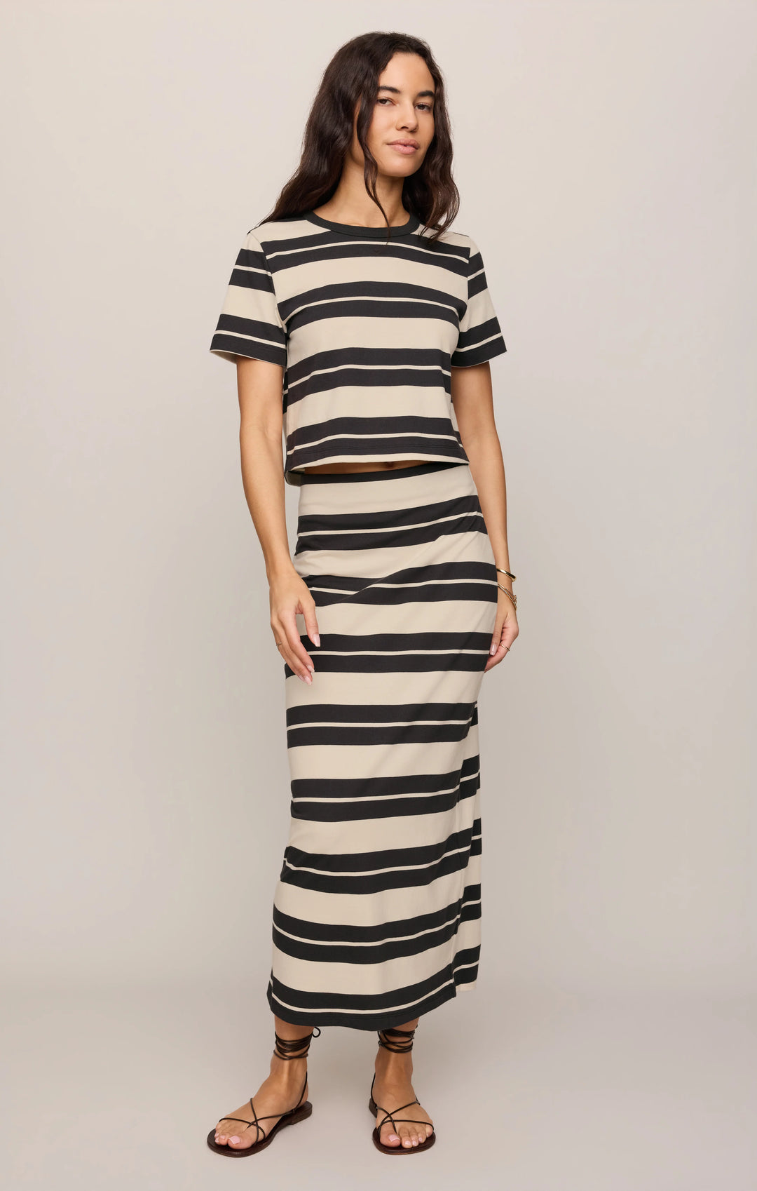 Z Supply Gail Striped Midi Skirt