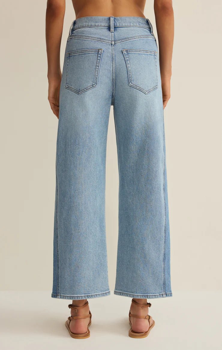 Z Supply Luna Stretch Denim Crop Pant - Capri by Sunset & Co.