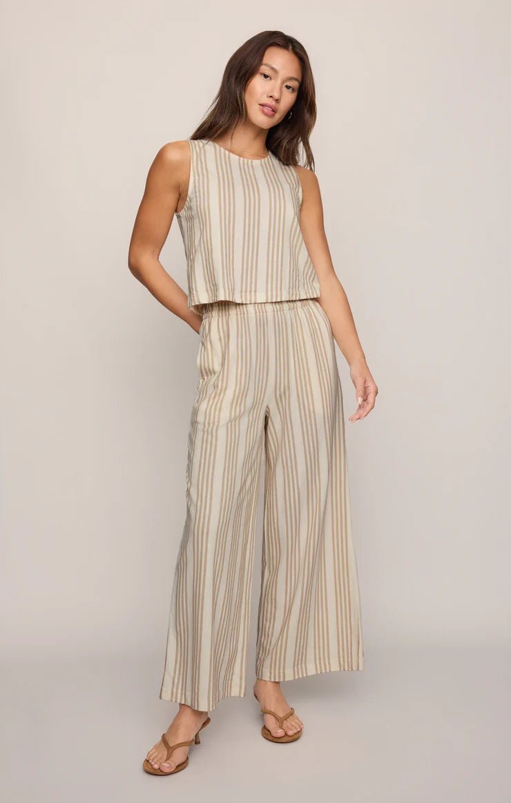 Z Supply Scout Knit Striped Pant - Capri by Sunset & Co.