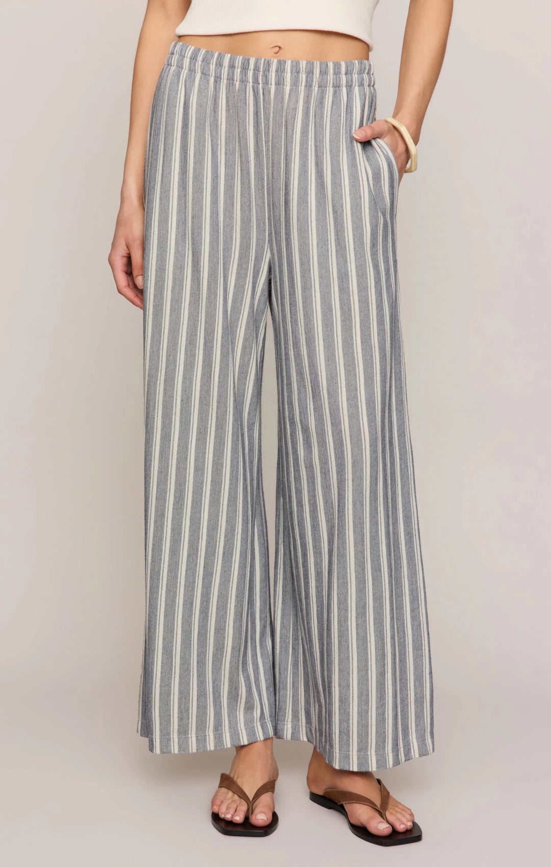 Z Supply Scout Knit Striped Pant - Capri by Sunset & Co.