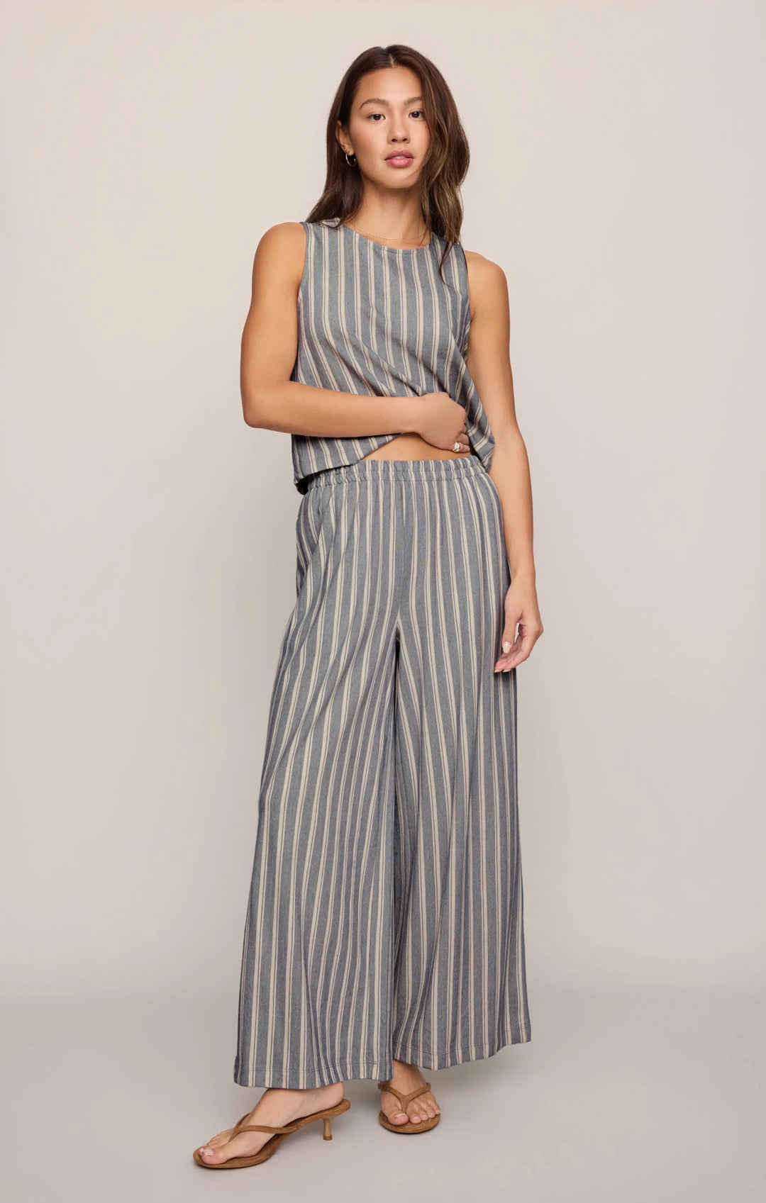 Z Supply Scout Knit Striped Pant - Capri by Sunset & Co.