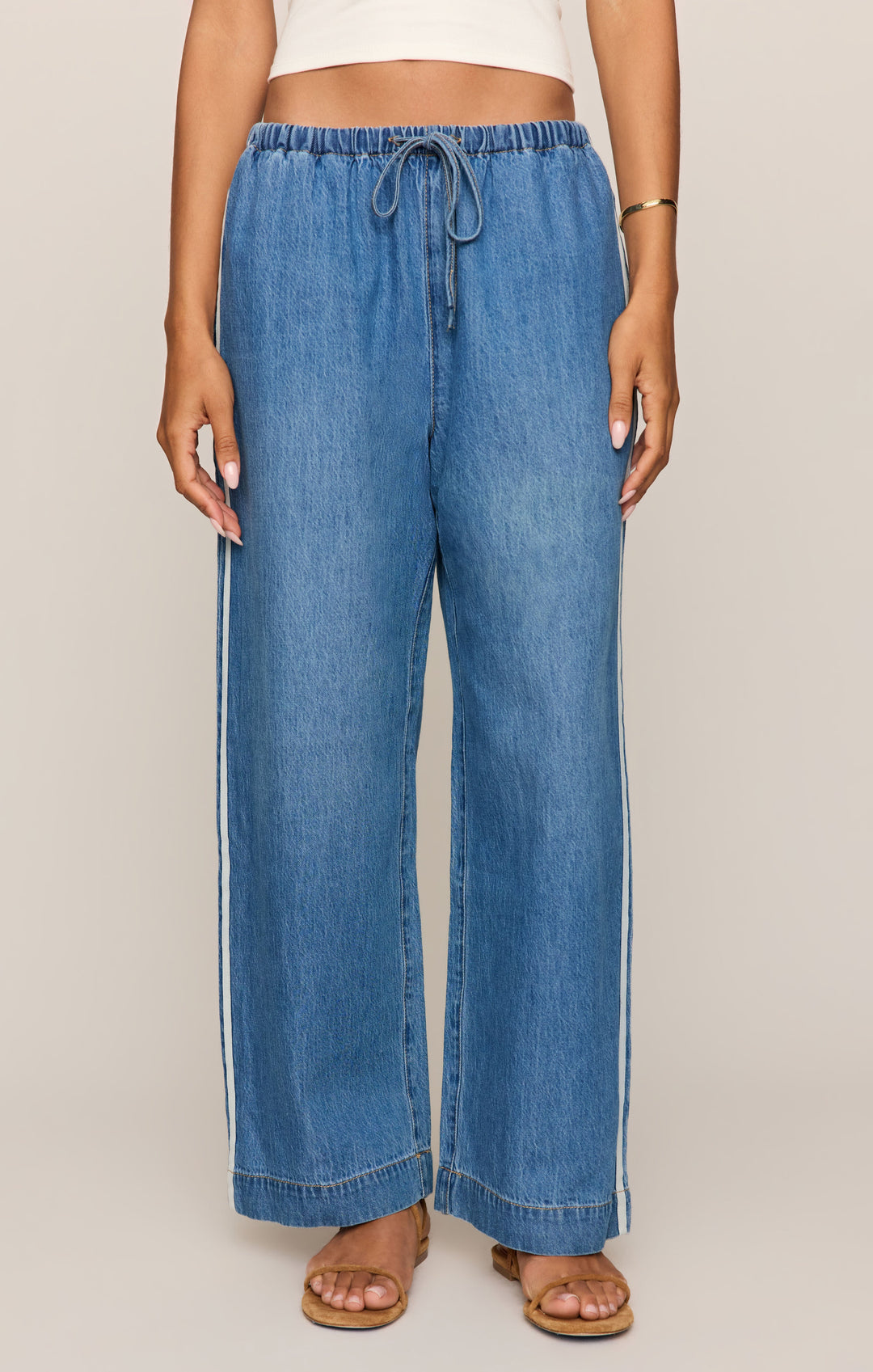 Z Supply The Sidelines Denim Track Pant