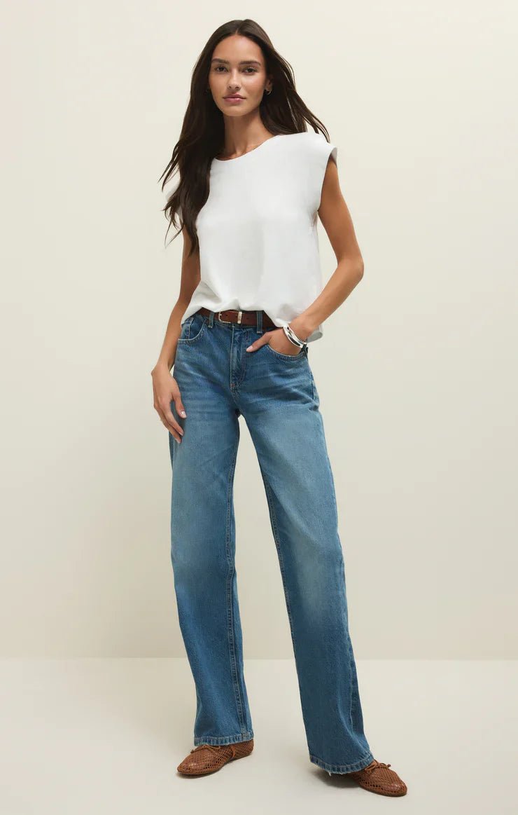 Z Supply Camino Jersey Top - Capri by Sunset & Co.