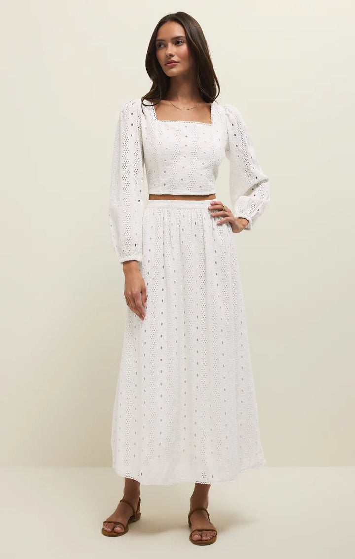 Z Supply Bria Eyelet Top - Capri by Sunset & Co.