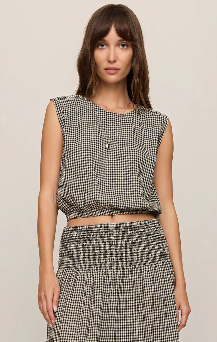 Z Supply Merit Cropped Linen Top