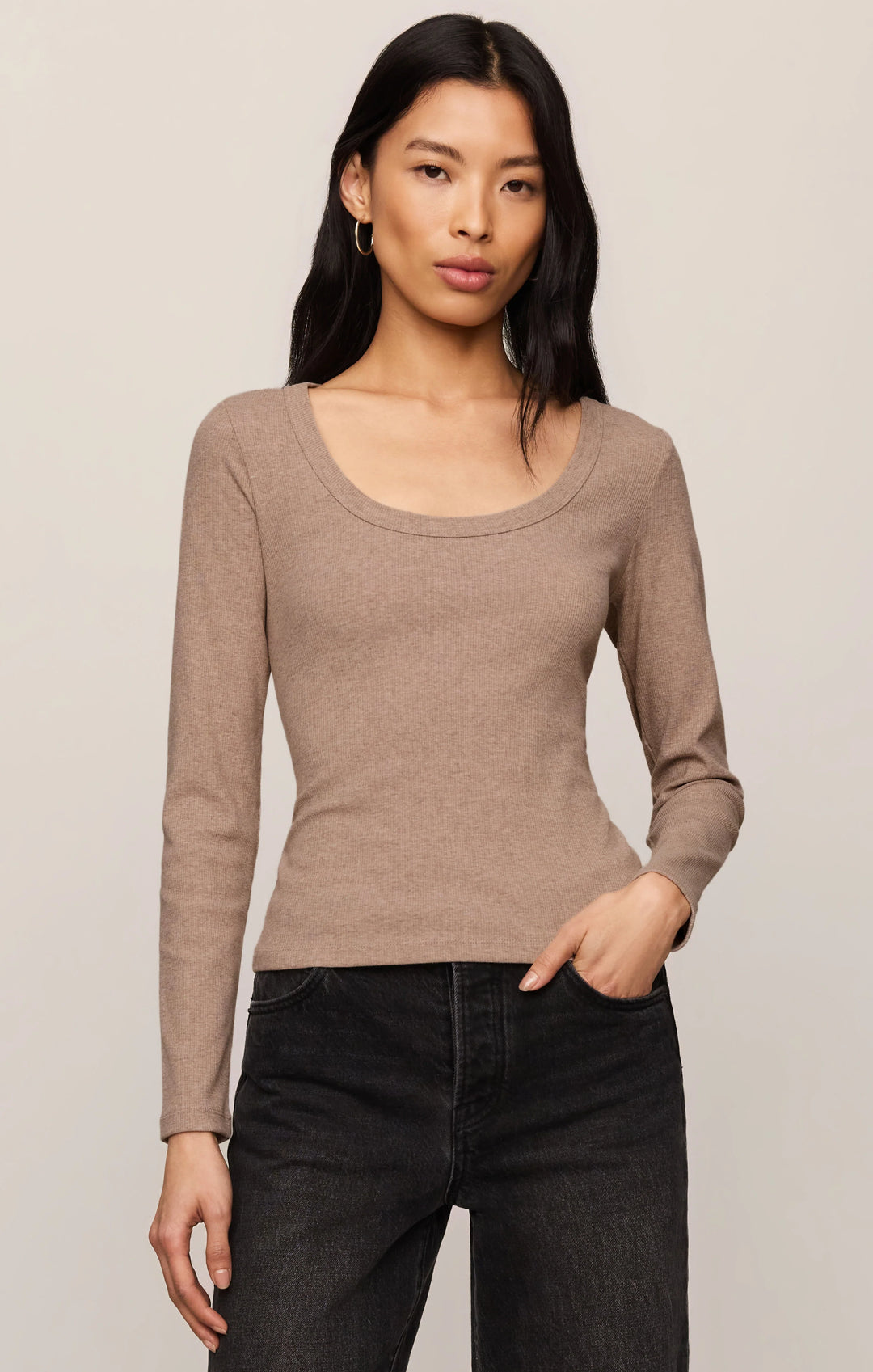 Z Supply Greyson Scoop Long Sleeve Tee