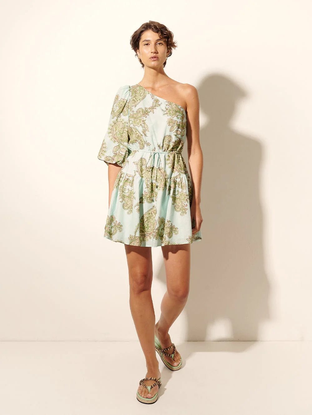 Kivari Zoe One Shoulder Mini Dress - Capri by Sunset & Co.