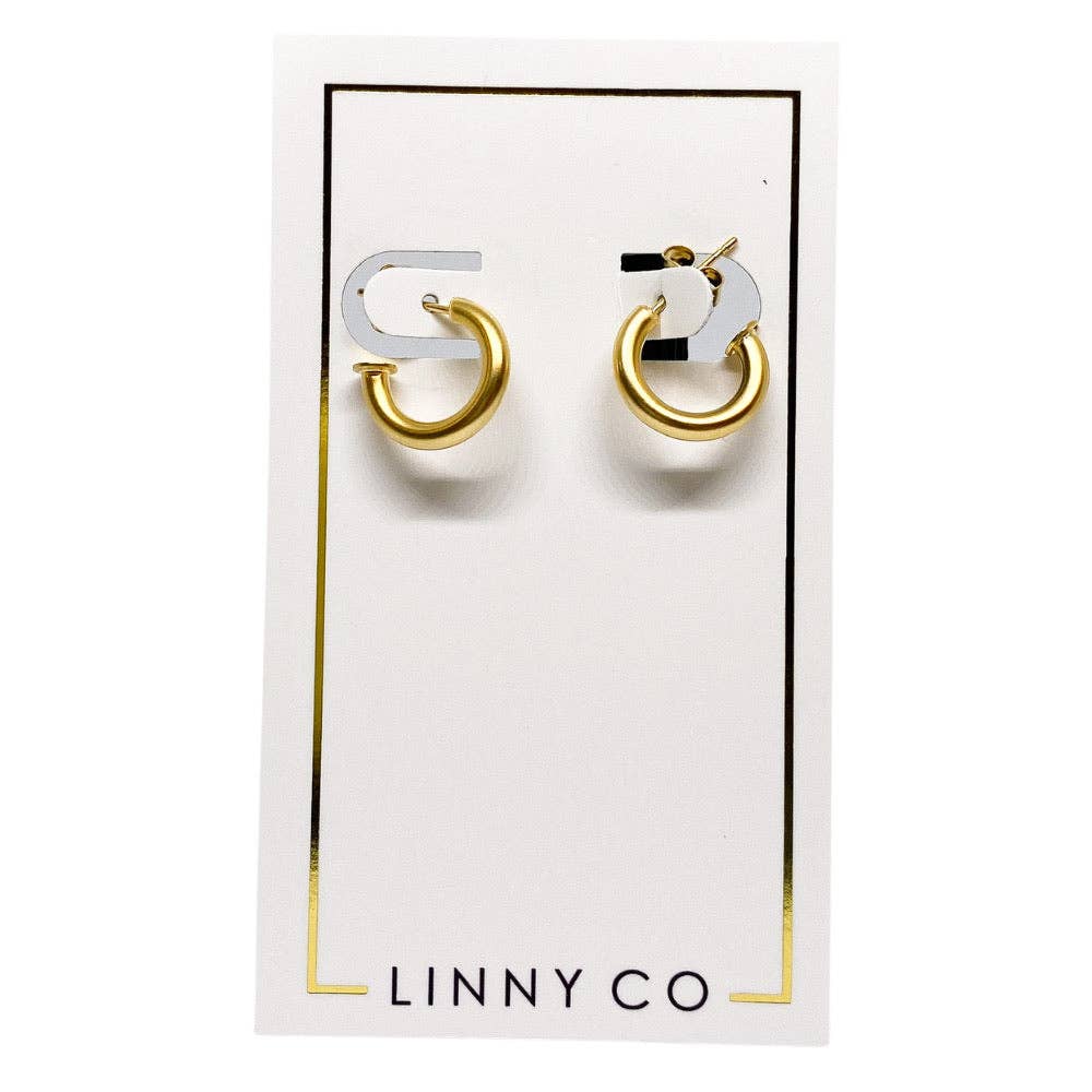 Linny Co Ada Huggie Hoop Earrings - Capri by Sunset & Co.